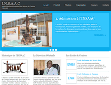 Tablet Screenshot of insaac-ci.com